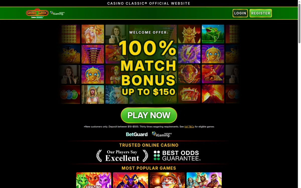 The Casino Classic Ontario page